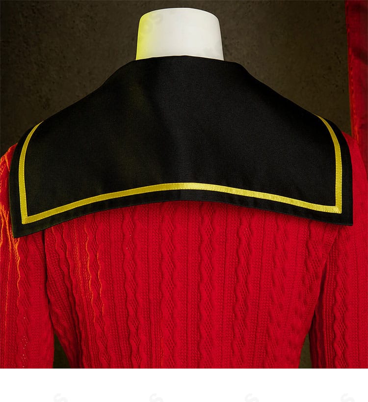 ペルソナ4 天城雪子 コスプレ衣装 披肩風の襟デザインの質感ディテール