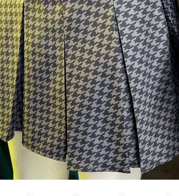 ペルソナ4 天城雪子 コスプレ衣装 プリーツスカートの折り目と裾の仕上げ