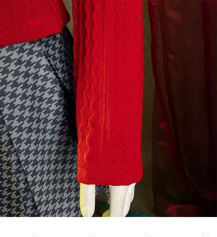 ペルソナ4 天城雪子 コスプレ衣装 袖口デザインと仕上げの詳細