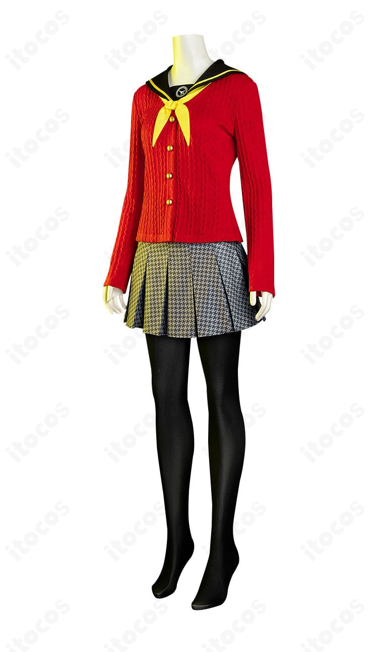 ペルソナ4 天城雪子 コスプレ衣装 側面から見たシルエットと縫製ディテール