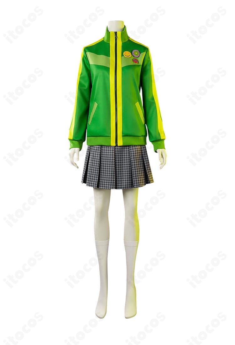 ペルソナ4 里中千枝 夏服コスプレ衣装の正面全体。制服セットの配色と丈感を確認できる画像