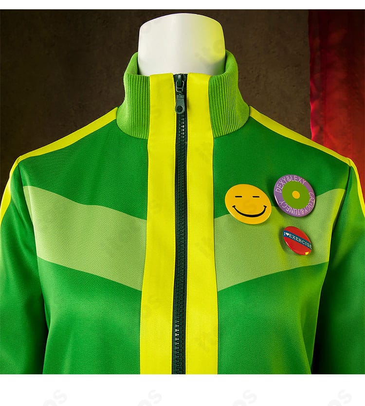 里中千枝 夏服コスプレ衣装・装飾ディテール。花柄モチーフと刺繍の質感をクローズアップ