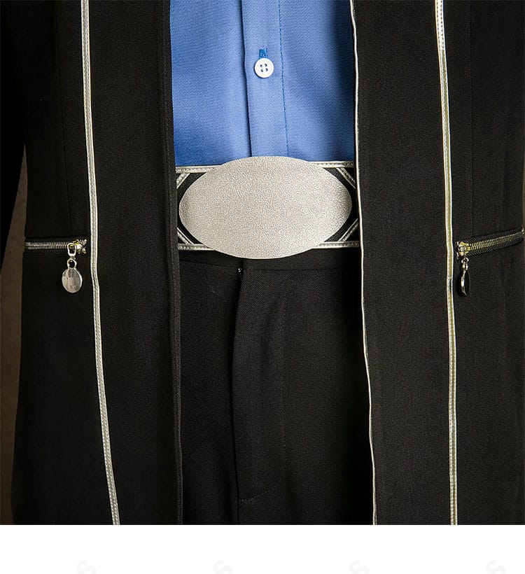 伊織順平 制服版コスプレ衣装 ベルトとウエスト周りのデザイン