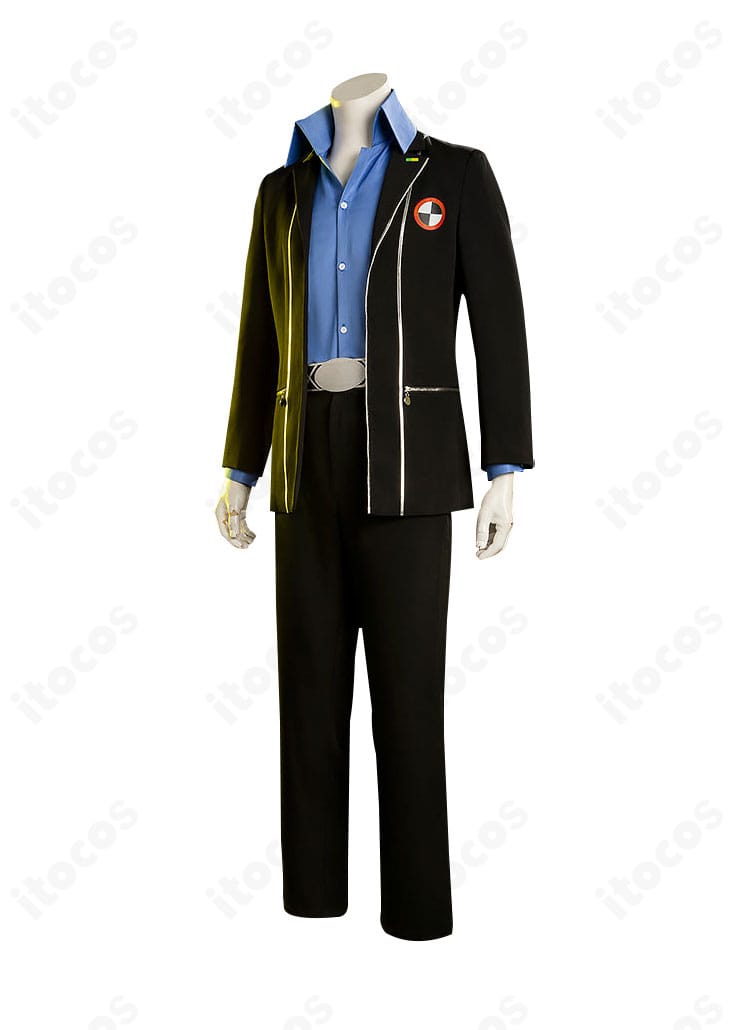 伊織順平 制服版コスプレ衣装 サイドビュー｜ジャケットとパンツのライン