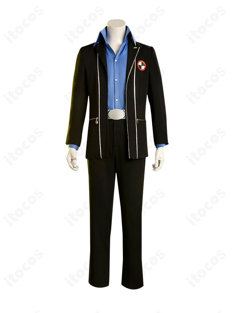 ペルソナ3 伊織順平 制服版コスプレ衣装 正面全体像｜高再現度のシルエット