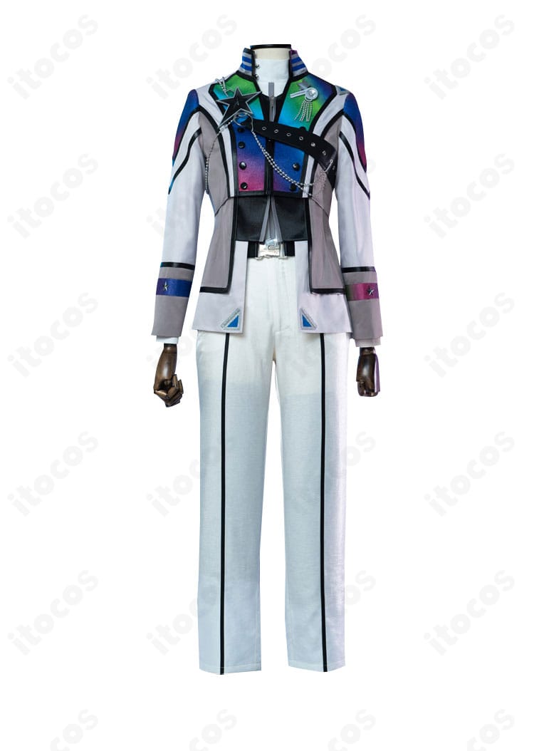 正面全身カット。流星隊（南雲鉄虎・高峯翠・仙石忍・守沢千秋・深海奏汰）モチーフの配色と装飾を再現したコスプレ衣装