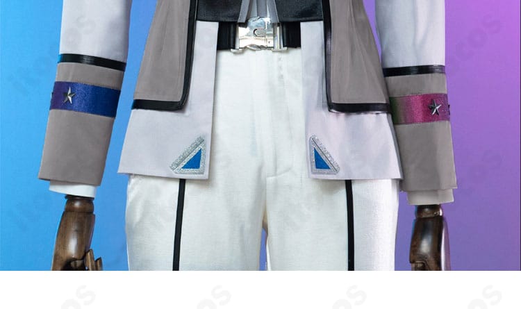 衣裾の意匠とパイピングの仕上げ。動きに合わせた裾ラインの美しさを示す画像