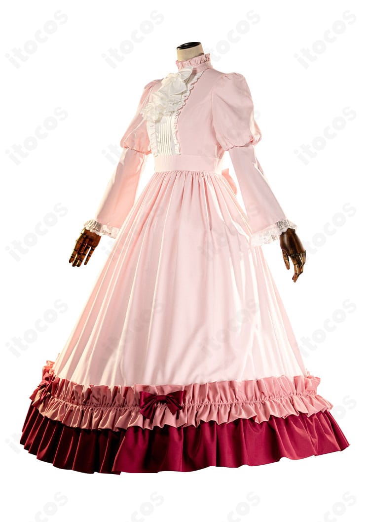 ヴィクトリカ・ド・ブロワ衣装 スカート装飾。裾フリルと刺繍が重なる華やかな質感