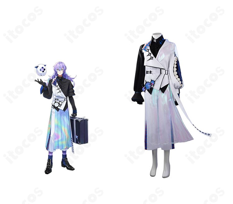 星導ショウのコスプレ衣装 正面全体。ジャケット装飾と眼帯を含む高再現デザインを確認できる画像