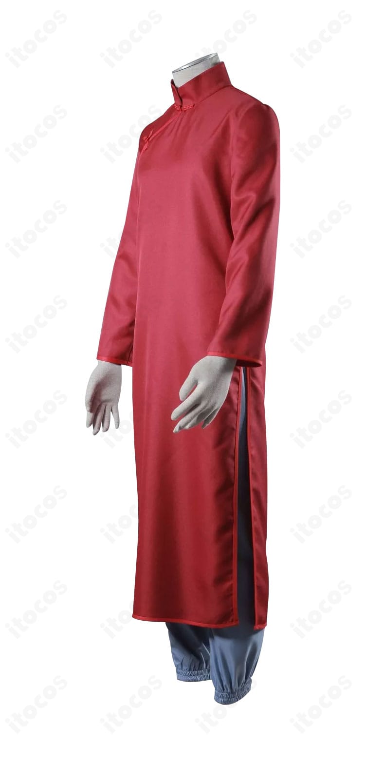 『NARUTO -ナルト-』我愛羅 コスプレ衣装の側面。シャープなシルエットと綺麗なラインが分かるアングル。