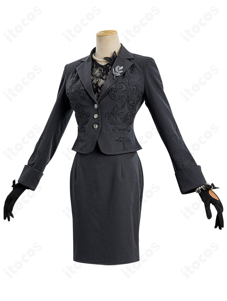 Identity V メリー・プリニウス フェリス コスプレ衣装の側面シルエット