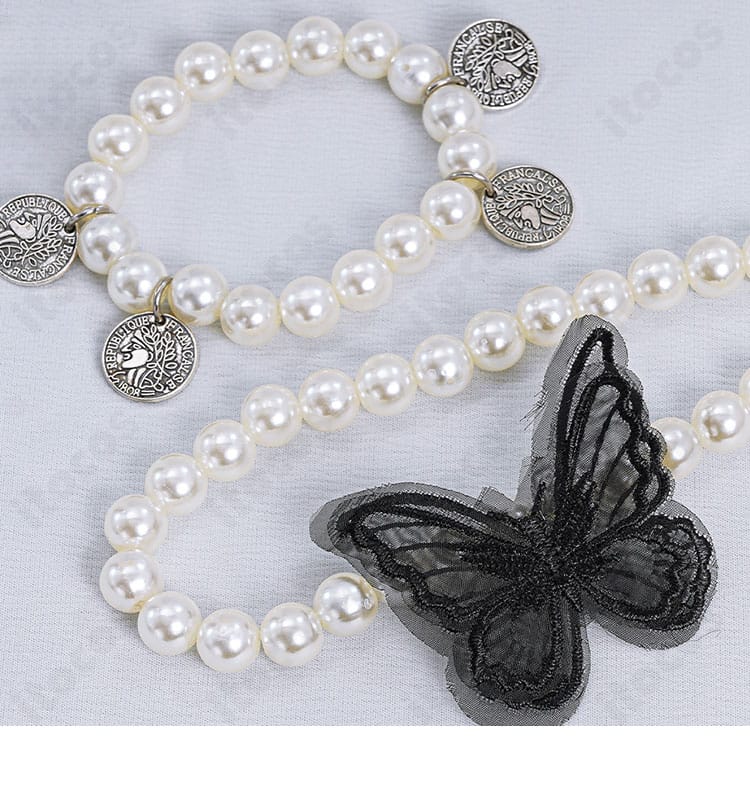 Identity V 昆虫学者 メリー・プリニウス フェリス 衣装のパール調ネックレス装飾の詳細