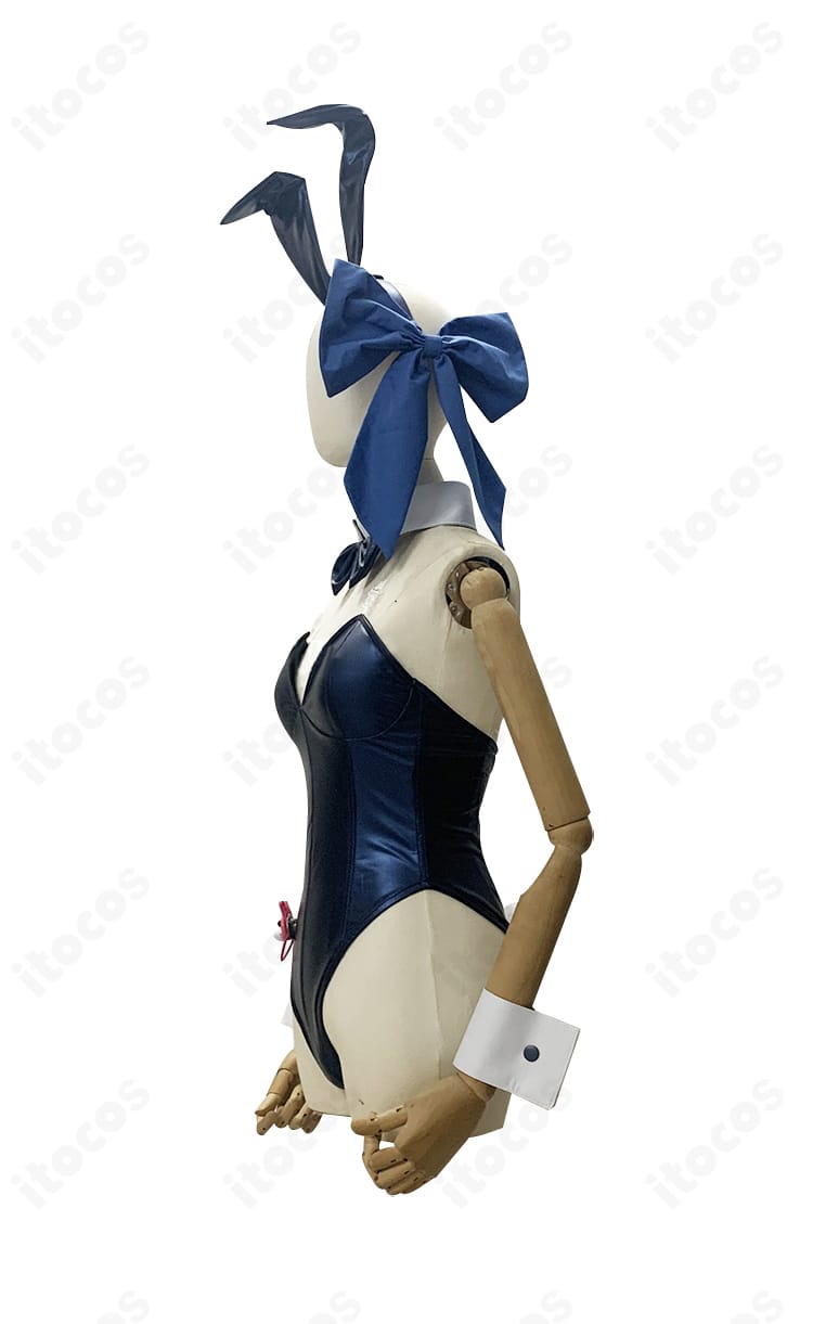 NIKKE フォルクヴァン モイストラビットの左側ディテール。耳の自立ワイヤー、手首飾り、側面カッティングのラインがわかる精緻な装飾アップ。