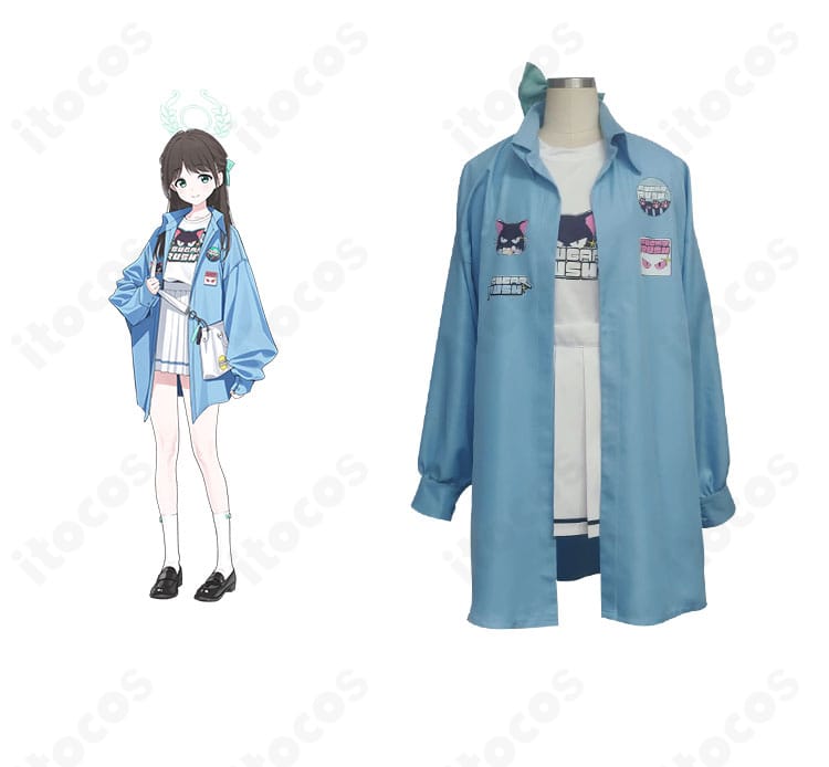 ブルーアーカイブ 栗村アイリ シュガーラッシュ衣装の正面全身。高再現の色味とアクセサリーで役柄の一体感を表現。