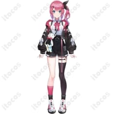 にじさんじ 倉持めると コスプレ衣装｜黒ピンクパーカー高再現・撮影映え・快適設計 - 1枚目の画像（サムネイル）