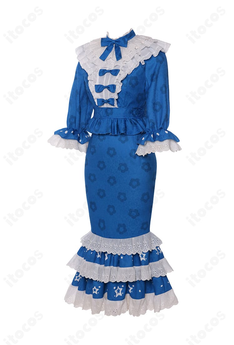 第五人格 彫刻師（ガラテア）コスプレ衣装 サイドビュー 裾とシルエットの確認