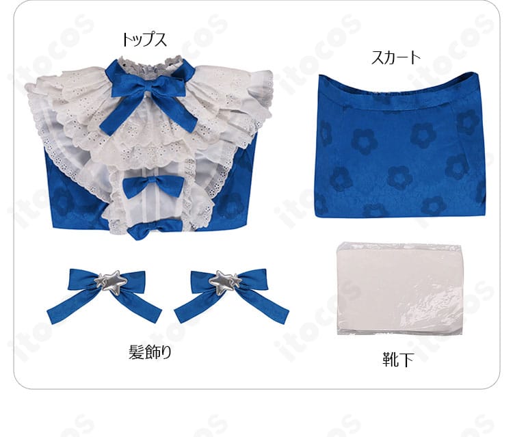 第五人格 彫刻師（ガラテア）コスプレ衣装 セット内容：トップス・スカート・髪飾り・靴下
