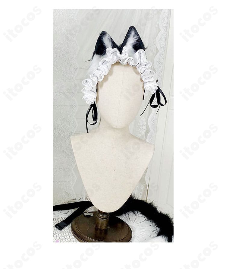 プリバティ用ヘッドドレスと髪飾り・猫耳カチューシャの意匠ディテール