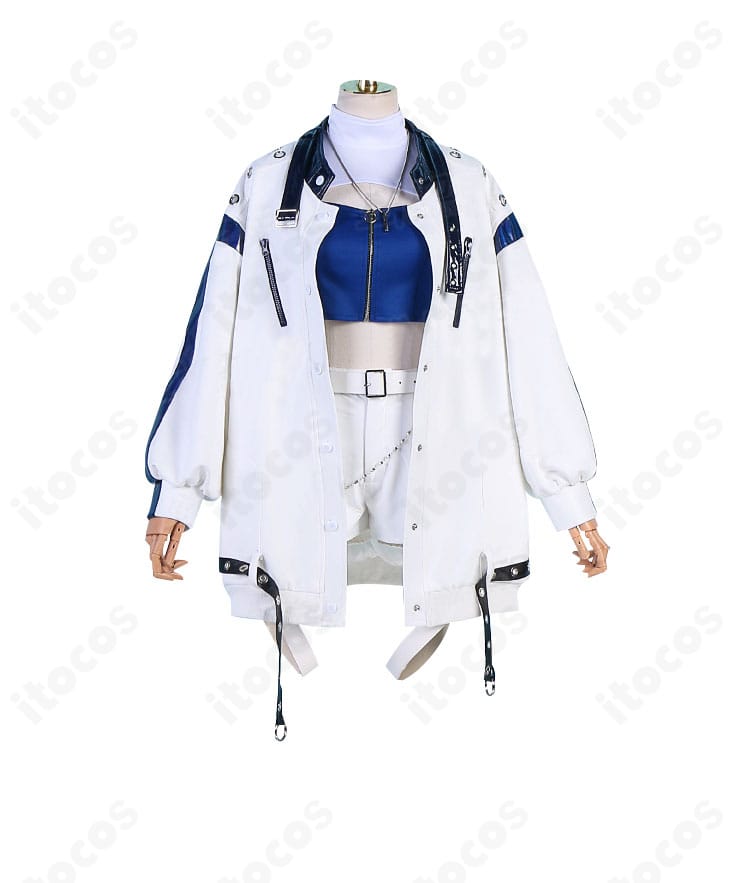 プロジェクトセカイ 小豆沢こはね『すべて受け止めて』コスプレ衣装の正面全体像。配色とラインが美しく、イベントや撮影向けの仕上がりが伝わる写真