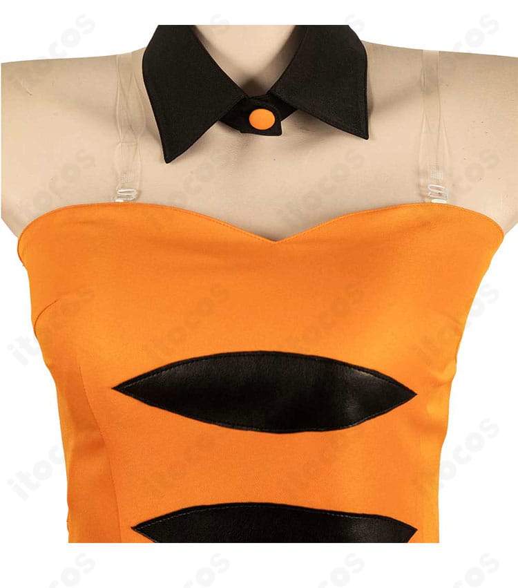 ホタル コスプレ衣装の襟元装飾アップ｜つけ襟と装飾パーツの質感