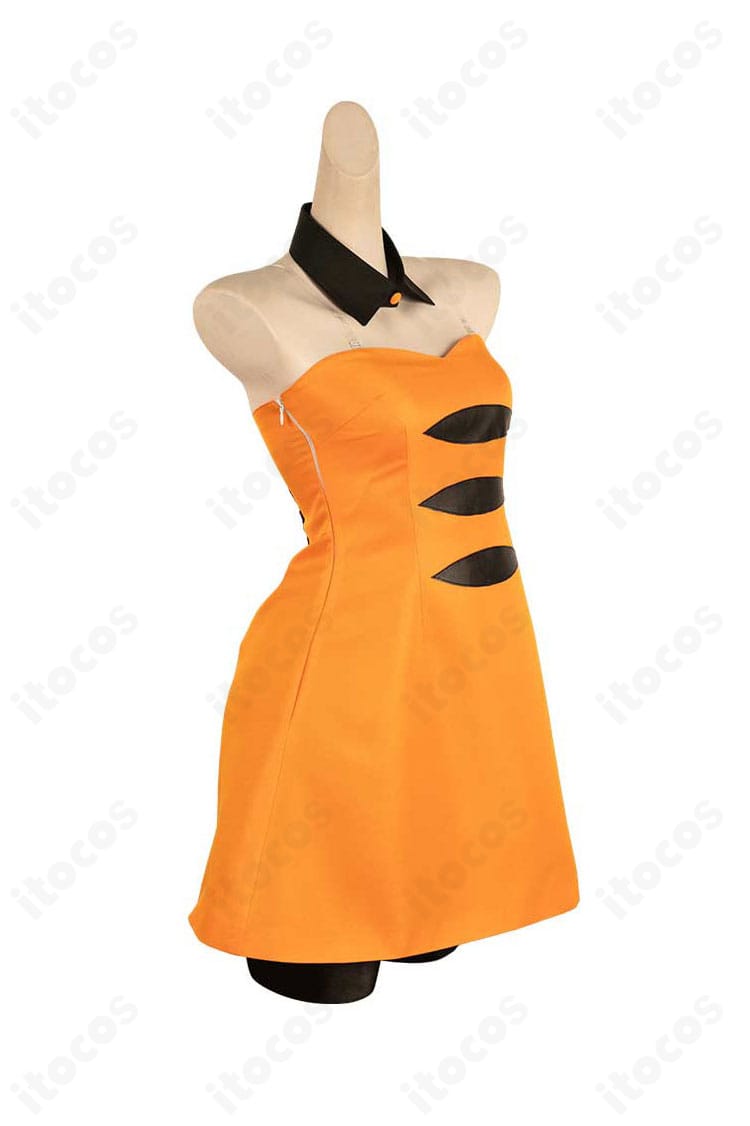 ホタル ハロウィンVer.コスプレ衣装の右側面ビュー｜ワンピースのシルエットと装飾の配置