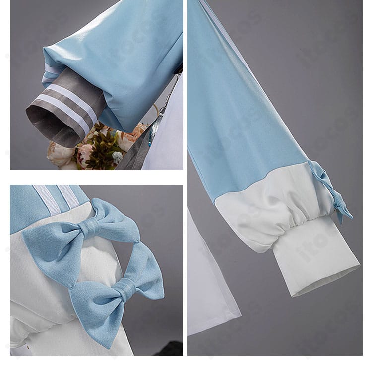 袖口装飾のアップ。カフ周りの装飾パーツと縫製の質感を確認できる画像。