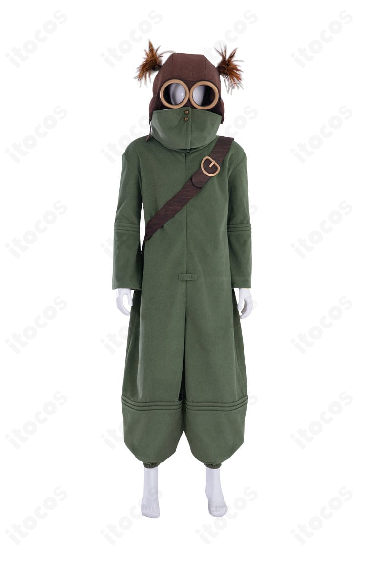 リトルナイトメアIII アローンのコスプレ衣装・正面全身。ジャンプスーツのラインとセット小物の配置が分かる。