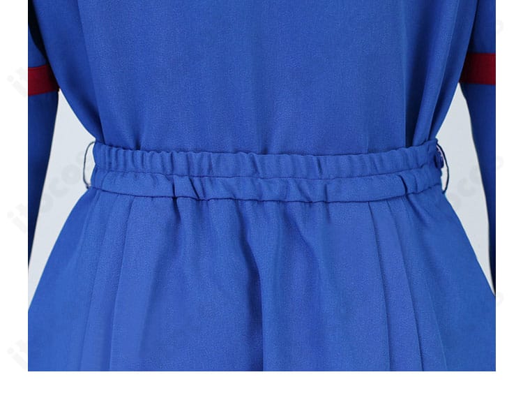 花嵐エリ コスプレ衣装 背中ウエスト部分の装飾。絞りと飾りパーツの構成を解説