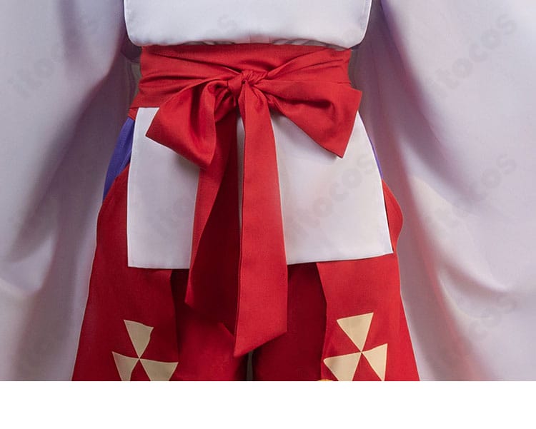 北条時行コスプレ衣装の腰帯部分。結びのボリュームとバランスが分かるカット。