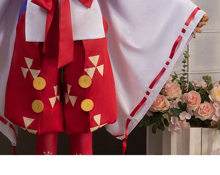 北条時行コスプレ衣装の袖口ディテール。端処理と装飾の質感を近接で確認。