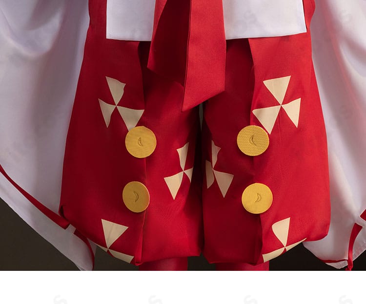 逃げ上手の若君 北条時行コスプレ衣装のズボン装飾。縫製の整いと意匠ポイントを強調。