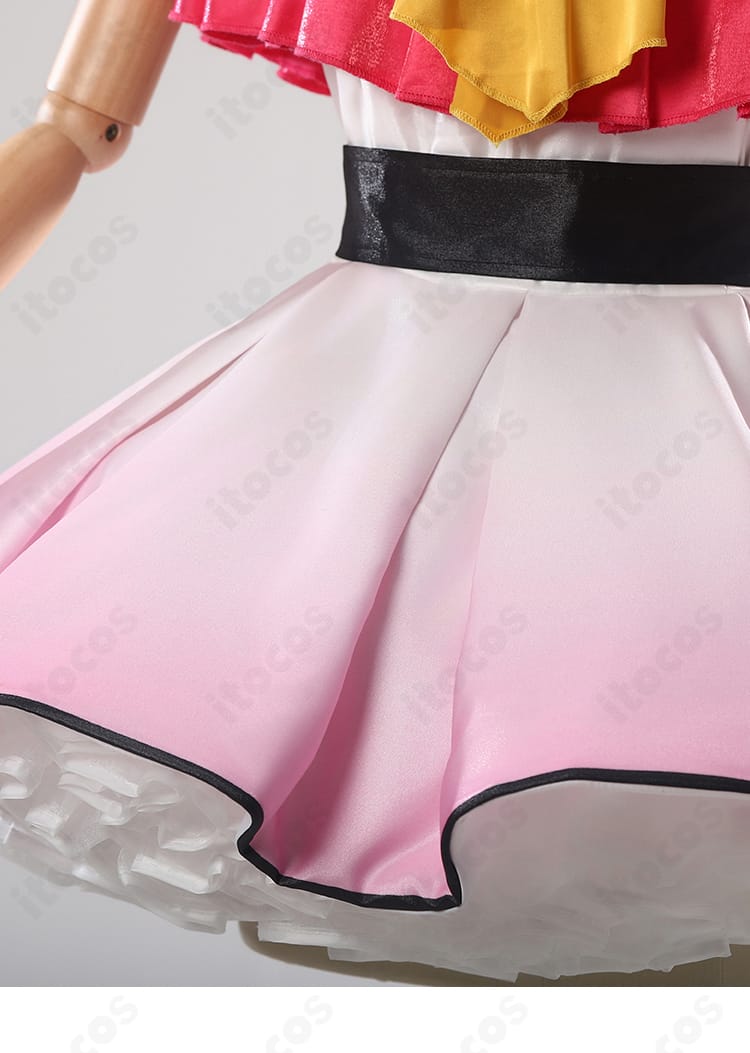 星野アイ コスプレ衣装のサイズ表。XS〜XLの寸法対応を一覧で示した図版