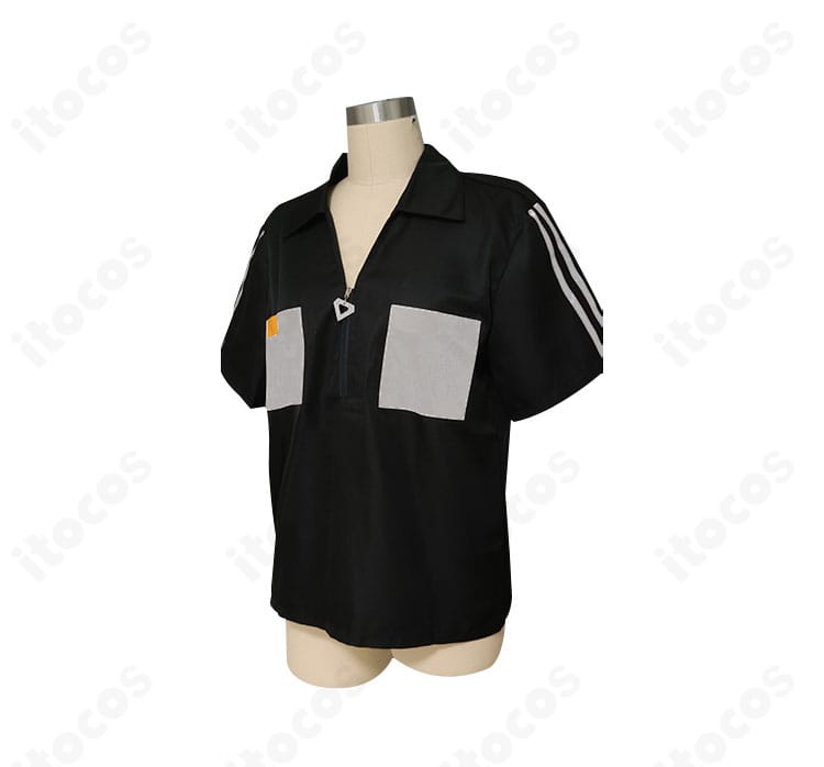 側面ディテール。あんさんぶるスターズ！葵ゆうた 私服（春〜夏）コスプレ衣装の縫製と快適な可動域を表す画像