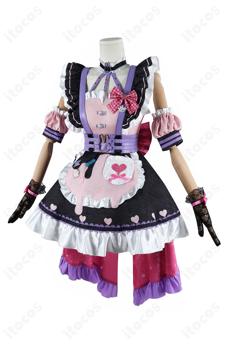 マリア・マリオネット新メイド衣装の側面。スカートのボリュームとライン、袖の立体感が分かる側面ビュー