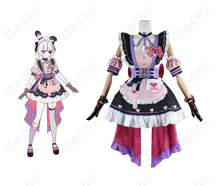 マリア・マリオネット新メイド衣装の正面とキャラクター参考の組み合わせ画像。再現度の高さが伝わる一枚