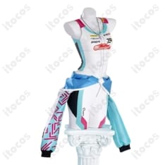 初音ミク レーシングミク KYOJO CUP 2024Ver. 高再現コスプレ衣装｜軽快フィットでイベント快適 - 1枚目の画像（サムネイル）
