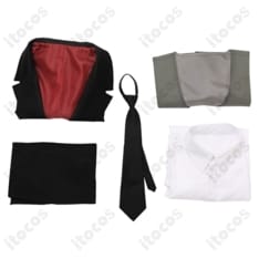 合コンに行ったら女がいなかった話 蘇芳 アニメ版スーツ 高再現仕様でクールに決まる5点セット - 6枚目の画像（サムネイル）