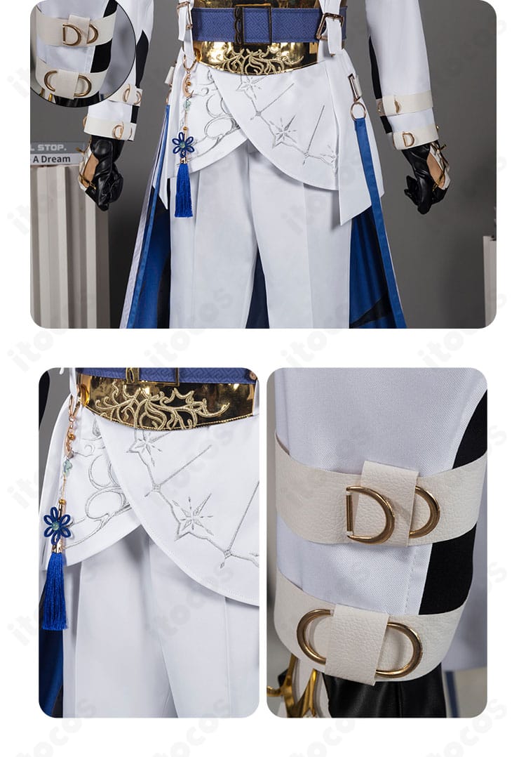 裾と袖口のディテール。袖口装飾とドレープ感のある裾デザインで撮影映えする質感を強調