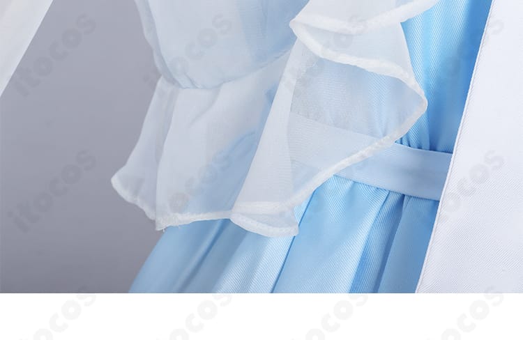 甘雨コスプレ衣装のスカート装飾ディテール。模様と縁取りの作り込みが分かる近接写真。