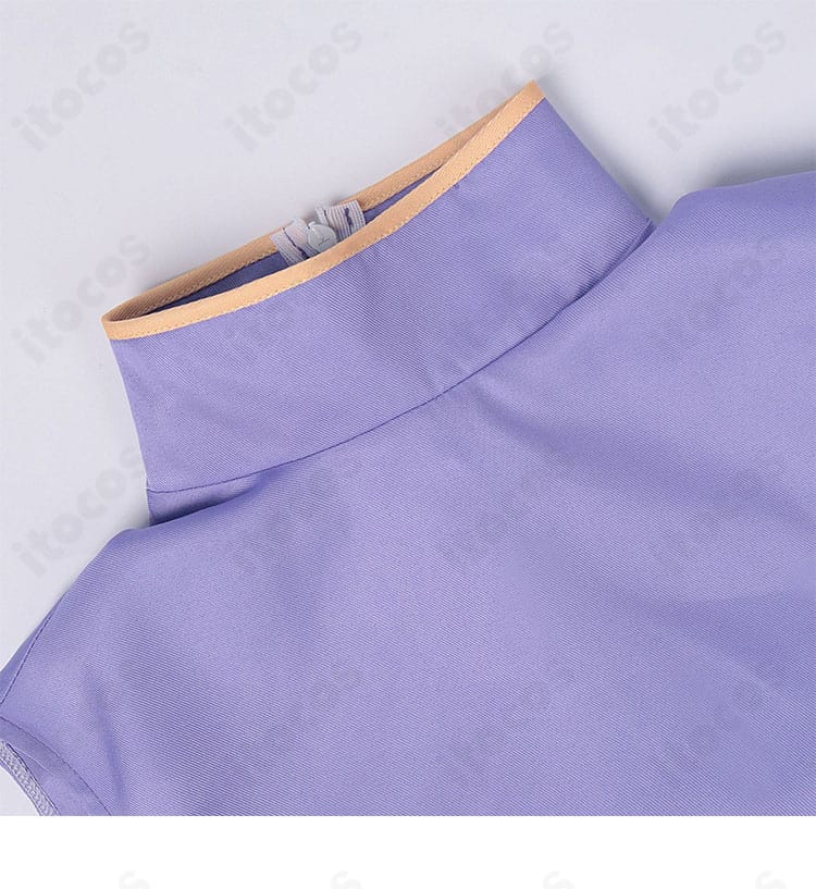 襟周りの装飾詳細。襟の形状保持と装飾バランスが確認できるカット。