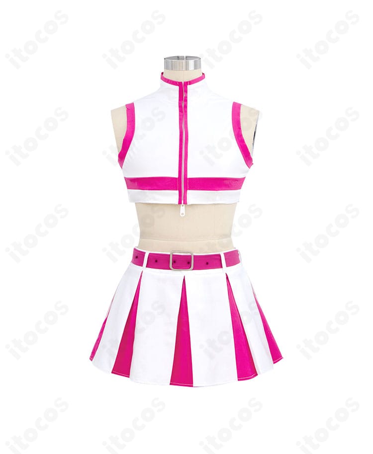 天乃リリサ リリエル衣装の前面装飾ディテール。胸元の花モチーフと装飾配置の近接写真