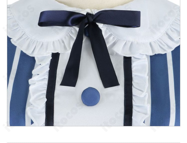 千代田莉々歌 コスチューム 背中の蝶結びリボンのアップ。可愛らしいアクセントが際立つ