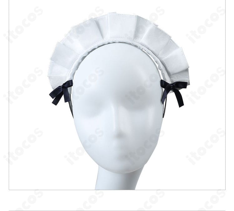 千代田莉々歌 メイド服 カチューシャのアップ。コーデを完成させる可愛いヘッドアクセ