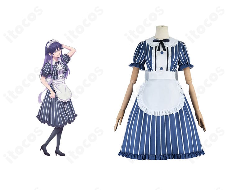 女神のカフェテラス 千代田莉々歌 メイド服コスプレ一式。役柄と衣装を高再現で撮影した全身イメージ