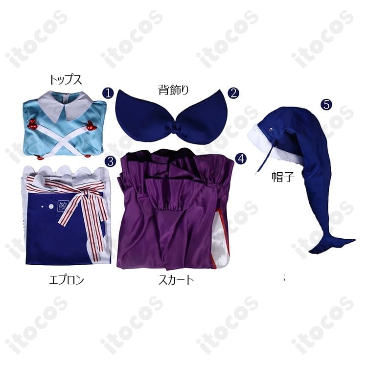 東方酔蝶華 奥野田美宵 コスプレ衣装 高再現と快適さを両立した給仕服フルセット - 4枚目の画像