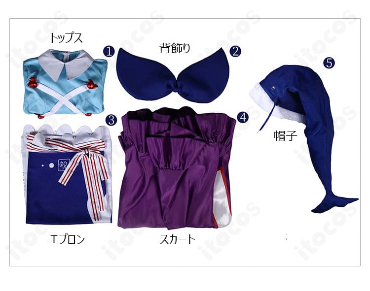 東方酔蝶華 奥野田美宵 コスプレ衣装の背面カット。背飾りの形状と配置、後ろ開きの仕様が見えるディテール写真。