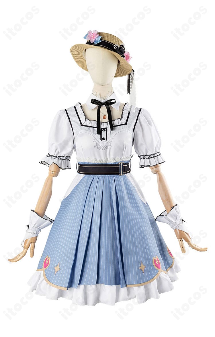 商品正面のワンピースとアクセ類を強調した画像。さくらみこファン向けのMV/新衣装テイストが伝わる構図