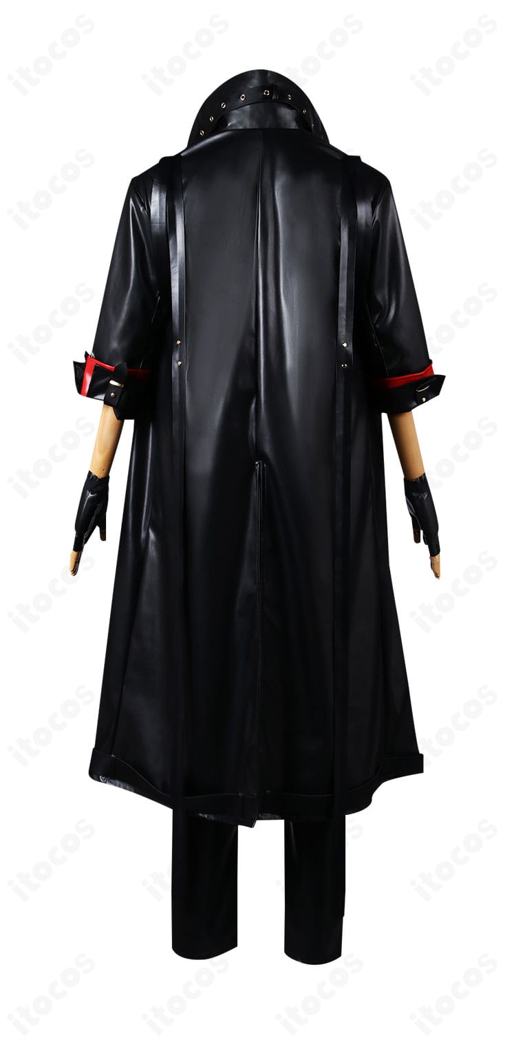 無期迷途 ドナルド コスプレ衣装の背面。背中の切り替えと裾の広がり、全体のフィット感を示す。