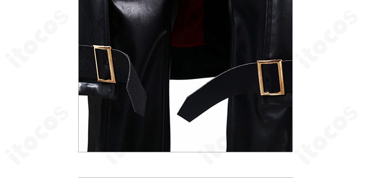 無期迷途 ドナルド コスプレ衣装のコート裾装飾。ヘムの意匠と配色ラインの精緻な仕上げ。