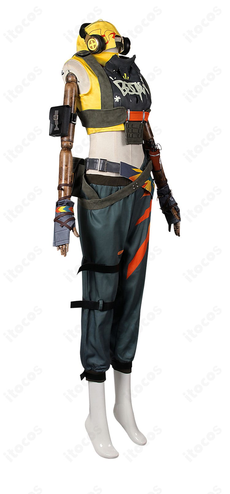 レイズ標準コスプレ衣装の右側面ディテール